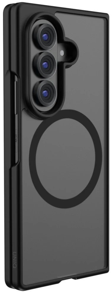 Dėklas UNIQ Veren AF, skirtas Samsung Galaxy Fold8 Ultra, Magclick įkrovimas, juodos spalvos