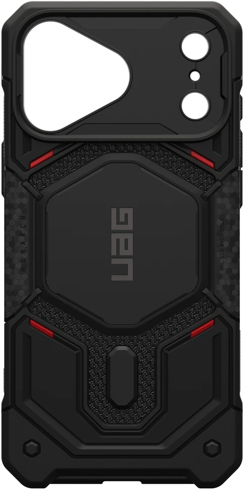 UAG Urban Armor Gear dėklas Monach Pro, suderinamas su MagSafe, skirtas IPHONE 18 Pro Max/17 Pro Max, kevlarinis juodas