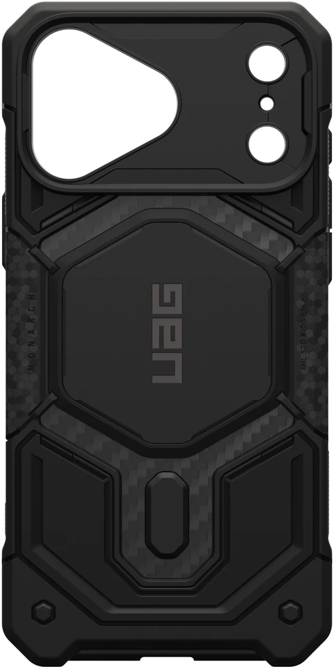 UAG Urban Armor Gear dėklas Monarch Pro, suderinamas su MagSafe, skirtas IPHONE 18 Pro Max/17 Pro Max, anglies pluoštas