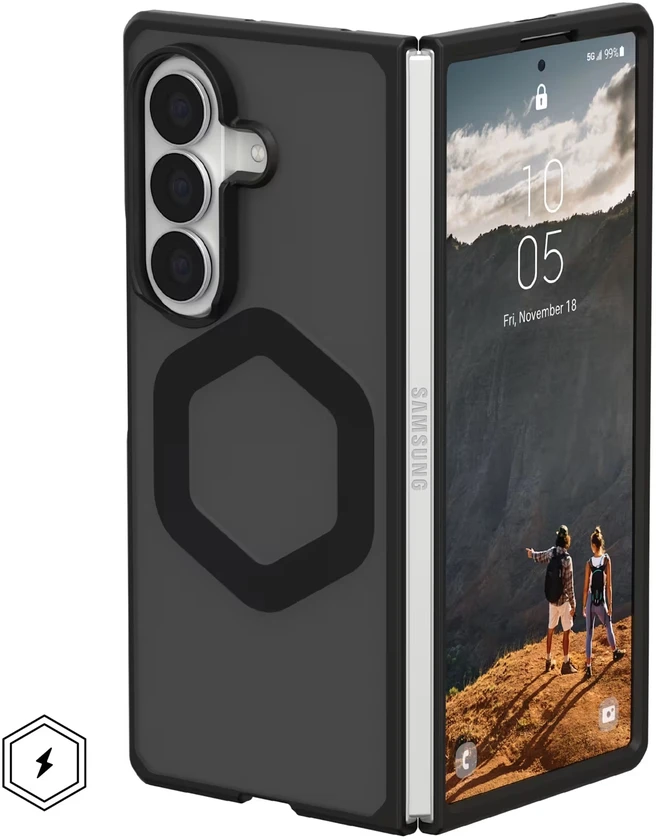Dėklas Urban Armor Gear UAG Mouve magnetinis galinis dangtelis, skirtas Samsung Galaxy Z Fold 8 Ultra – Ash