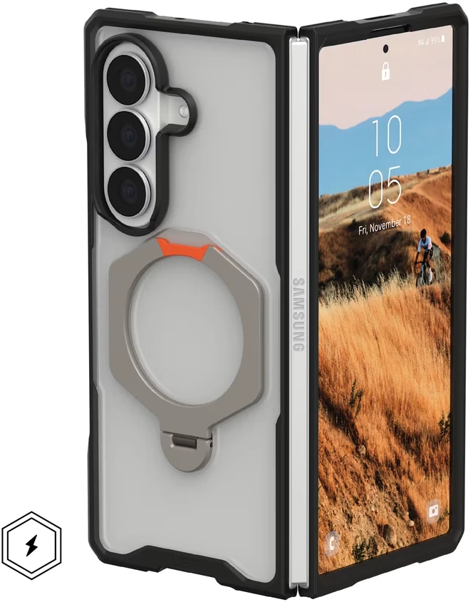 Dėklas Urban Armor Gear UAG Mouve XTE magnetinis galinis dangtelis, skirtas Samsung Galaxy Z Fold 8 Ultra – Ice