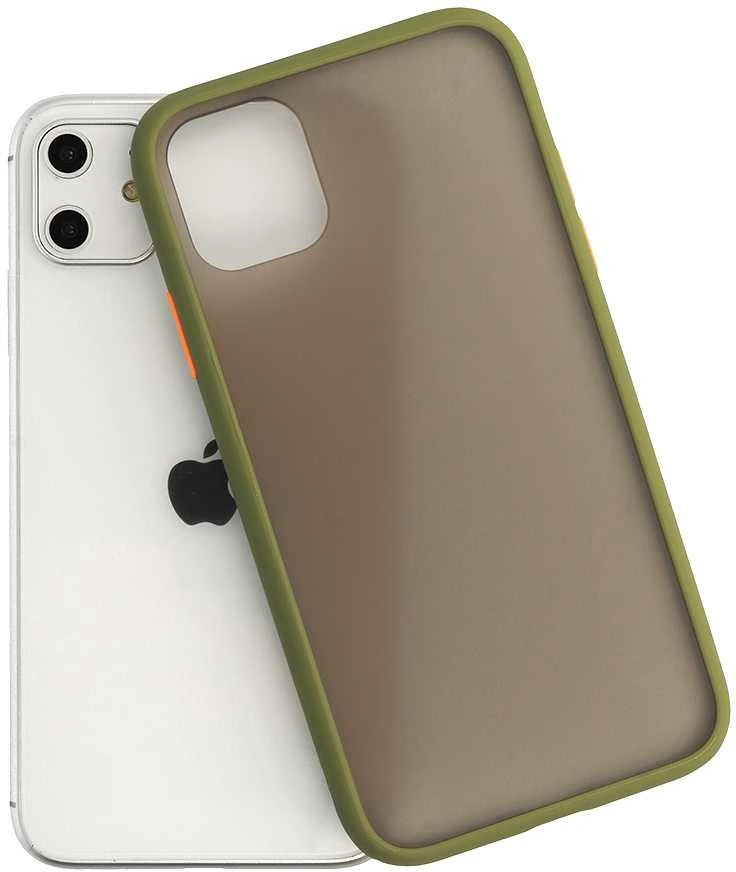 Dėklas Vennus Color Button Bumper skirtas Samsung Galaxy S21 Plus Olive