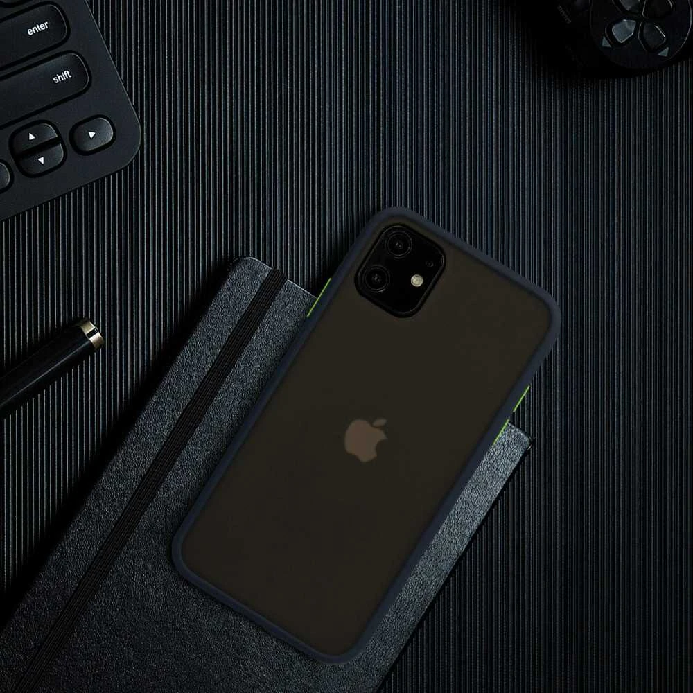 Dėklas Vennus Color Button Bumper skirtas Samsung Galaxy A20S mėlynos spalvos