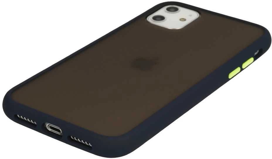Dėklas Vennus Color Button Bumper skirtas Samsung Galaxy S21 Plus mėlynos spalvos
