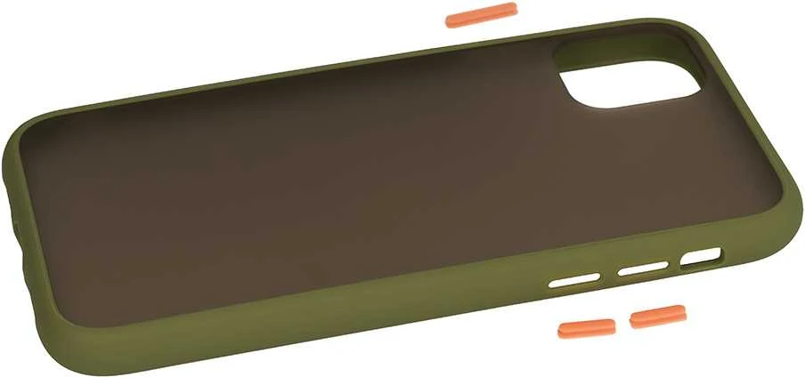 Dėklas Vennus Color Button Bumper skirtas Samsung Galaxy S21 Plus Olive