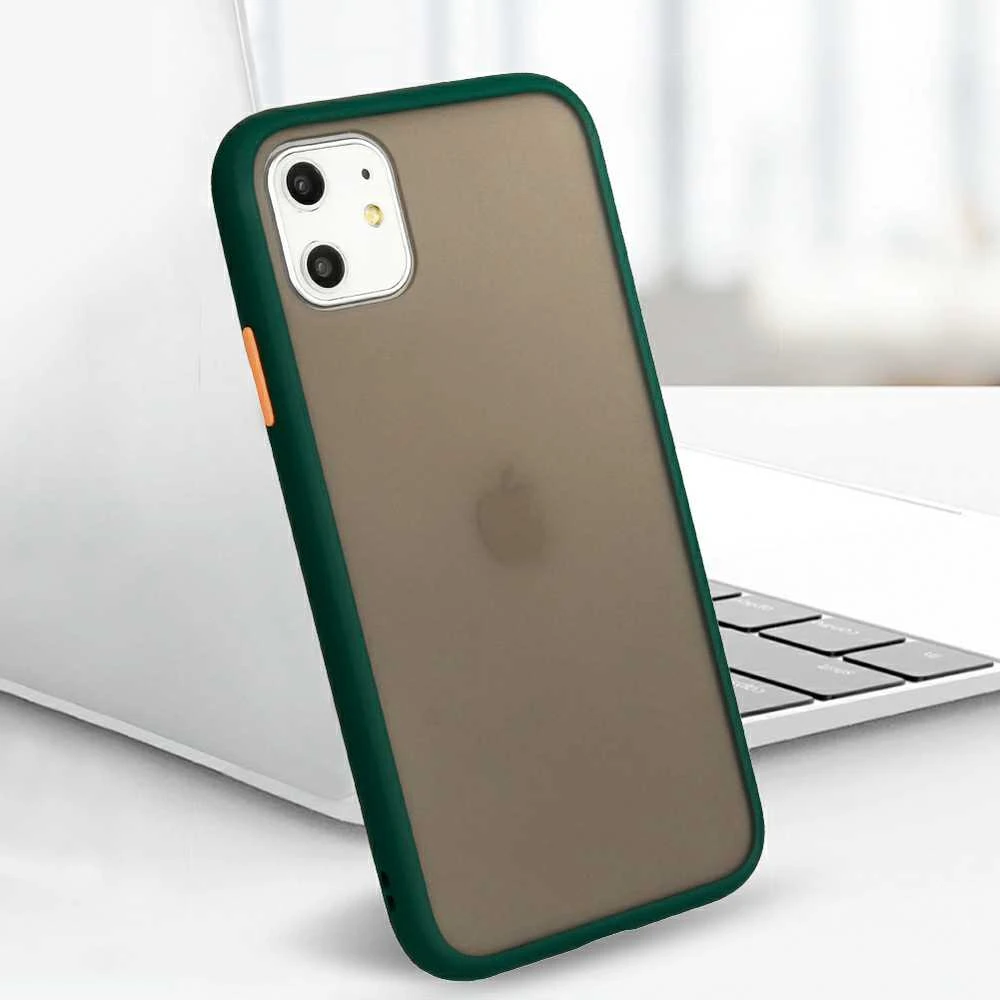 Dėklas Vennus Color Button Bumper skirtas Samsung Galaxy S21 Plus žalios spalvos