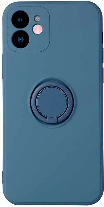 Dėklas Vennus silikoninis Ring skirtas Apple iPhone 14 Plus mėlynos spalvos