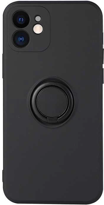 Dėklas Vennus silikoninis Ring skirtas Apple iPhone 14 Plus juodos spalvos