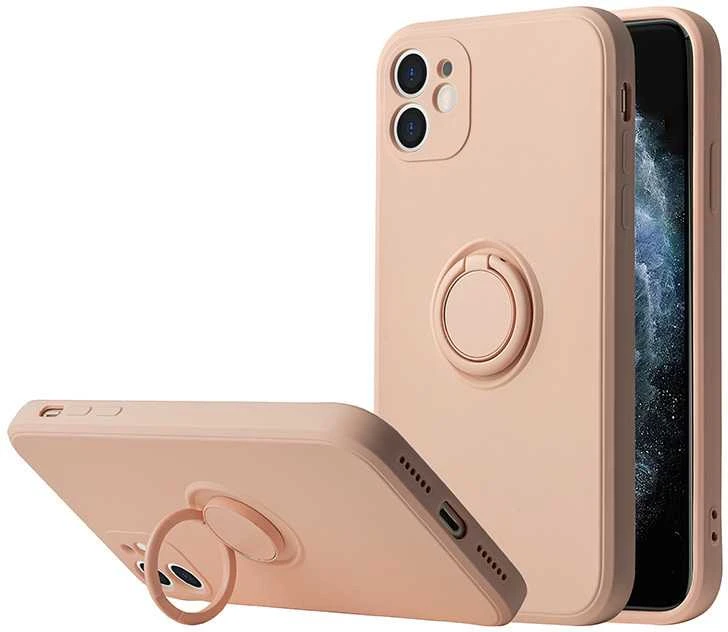 Dėklas Vennus silikoninis Ring skirtas Apple iPhone 14 Plus Light rožinės spalvos