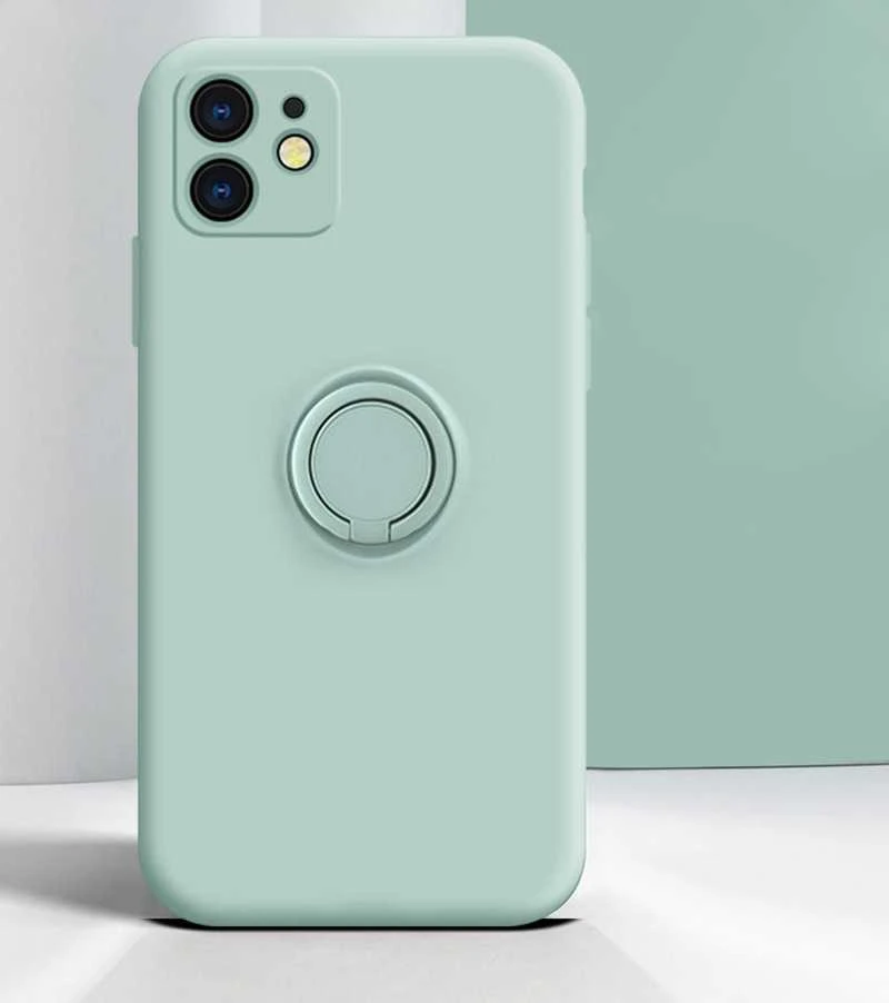 Dėklas Vennus silikoninis Ring skirtas Apple iPhone 11 Pro mėlynos spalvos