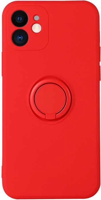 Dėklas Vennus silikoninis Ring skirtas Samsung Galaxy S21 Plus Raudona