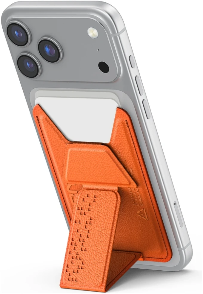 Wallet Skinarma Kado Haxa Magnetic Cardholder Grip Stand oranžinės spalvos