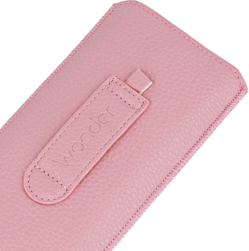 Dėklas WONDER Deko maišelis telefonui (Dydis XL) Apple iPhone 14/14 Pro/Apple iPhone 15/15 Pro/Samsung S23/S23 Plus/S24/S24 Plus/A15/A54 5G rožinės spalvos