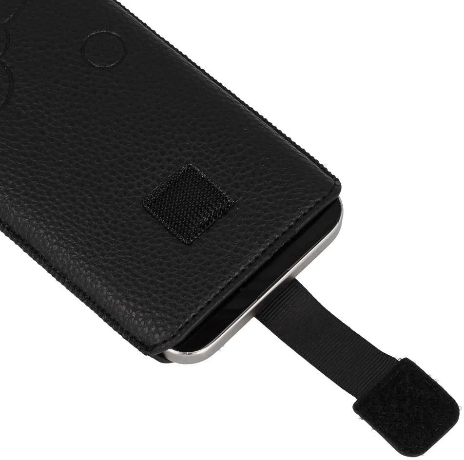 Dėklas WONDER Deko maišelis telefonui (Dydis XL) Apple iPhone 14/14 Pro/Apple iPhone 15/15 Pro/Samsung S23/S23 Plus/S24/S24 Plus/A15/A54 5G juodos spalvos