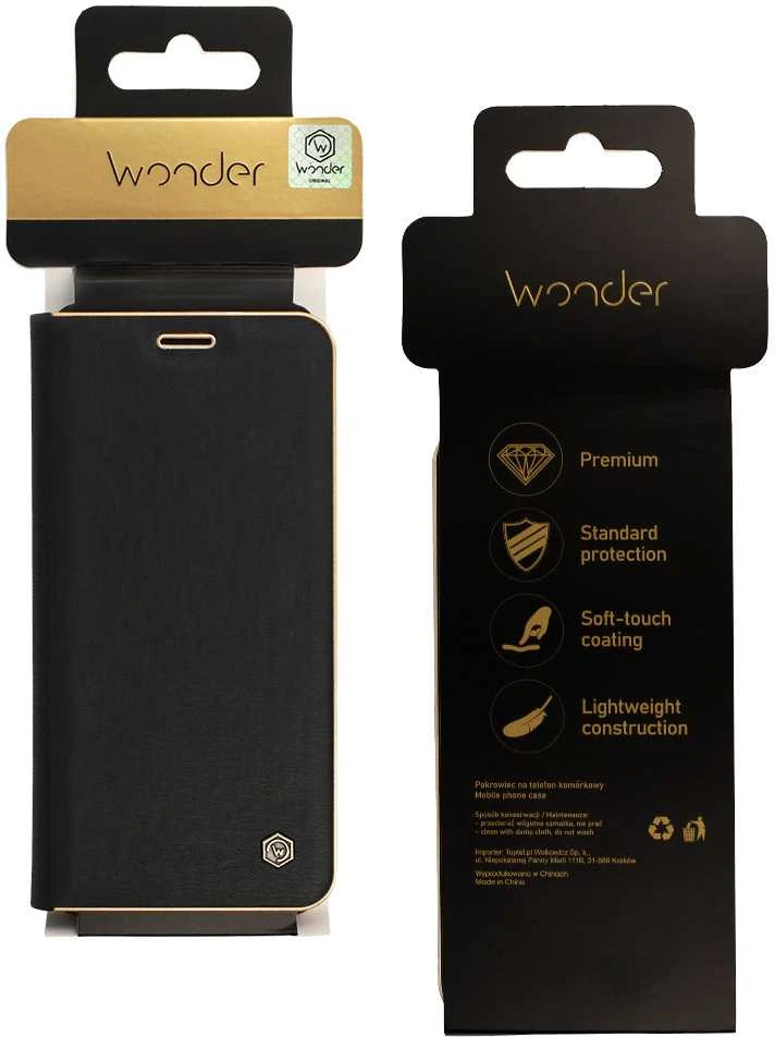 Dėklas Wonder Frame skirtas Apple iPhone 17 juodos spalvos