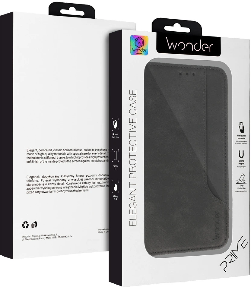 Wonder Prime dėklas skirtas Samsung Galaxy A26 5G juodos spalvos