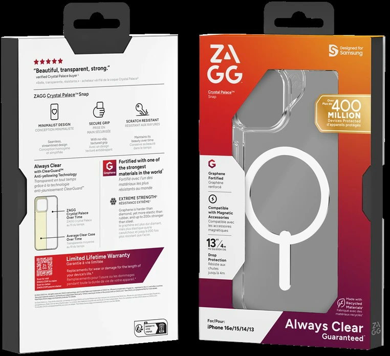 ZAGG Protection Bundle for iPhone 16e: Case with MagSafe and Screen Protector
