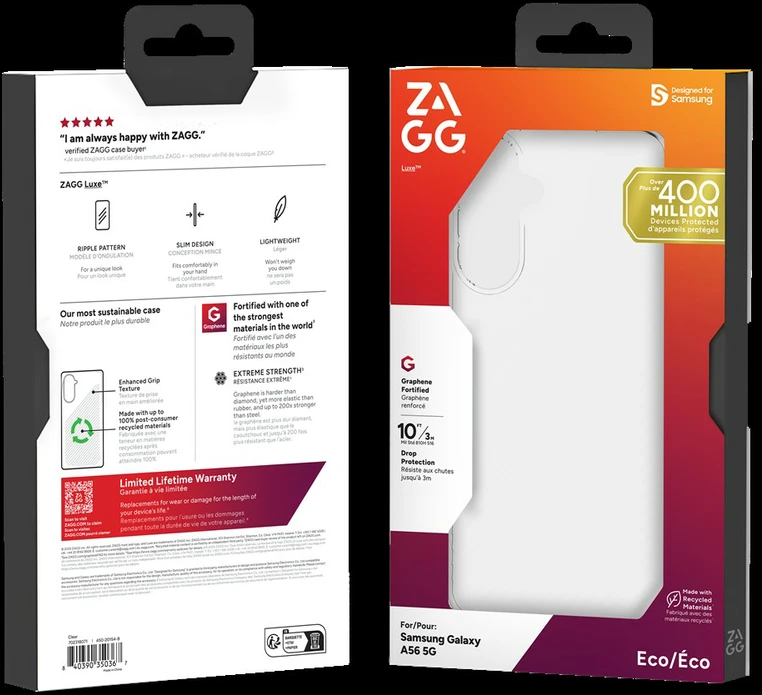 ZAGG Protection Bundle for Samsung A56: Case and Screen Protector