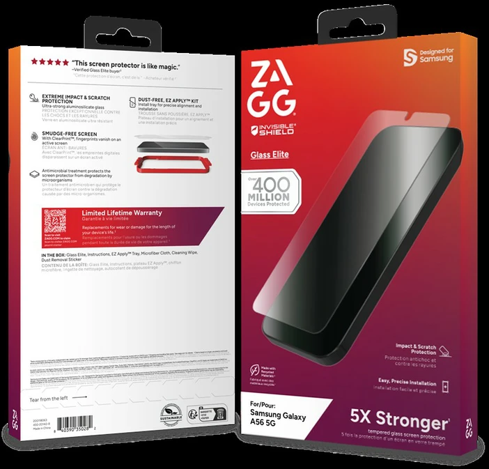 ZAGG Protection Bundle for Samsung A56: Case and Screen Protector