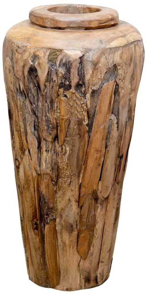 Dekoratyvinė vaza, 40x80cm, tikmedžio medienos masyvas