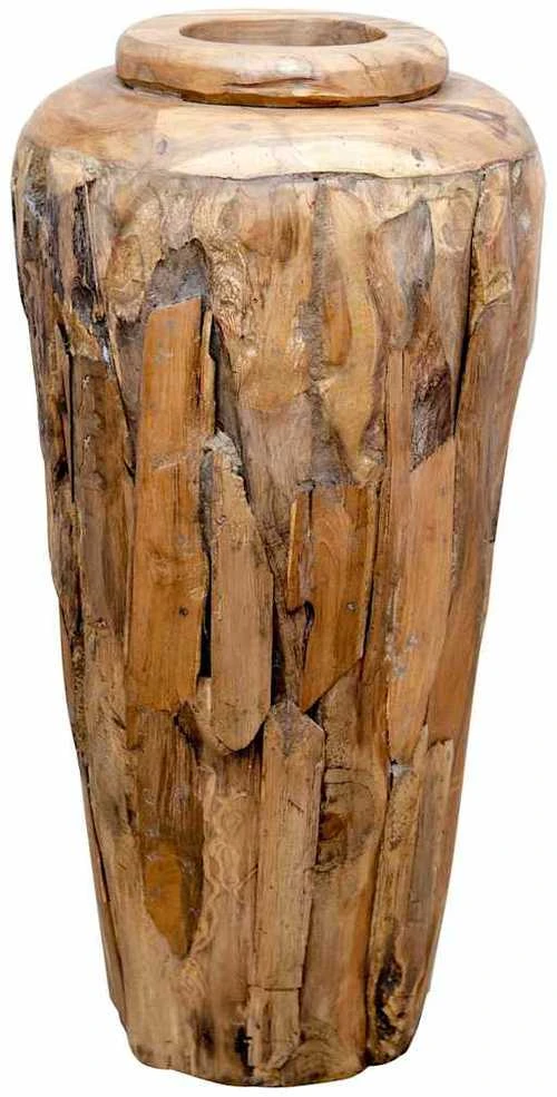 Dekoratyvinė vaza, 40x80cm, tikmedžio medienos masyvas