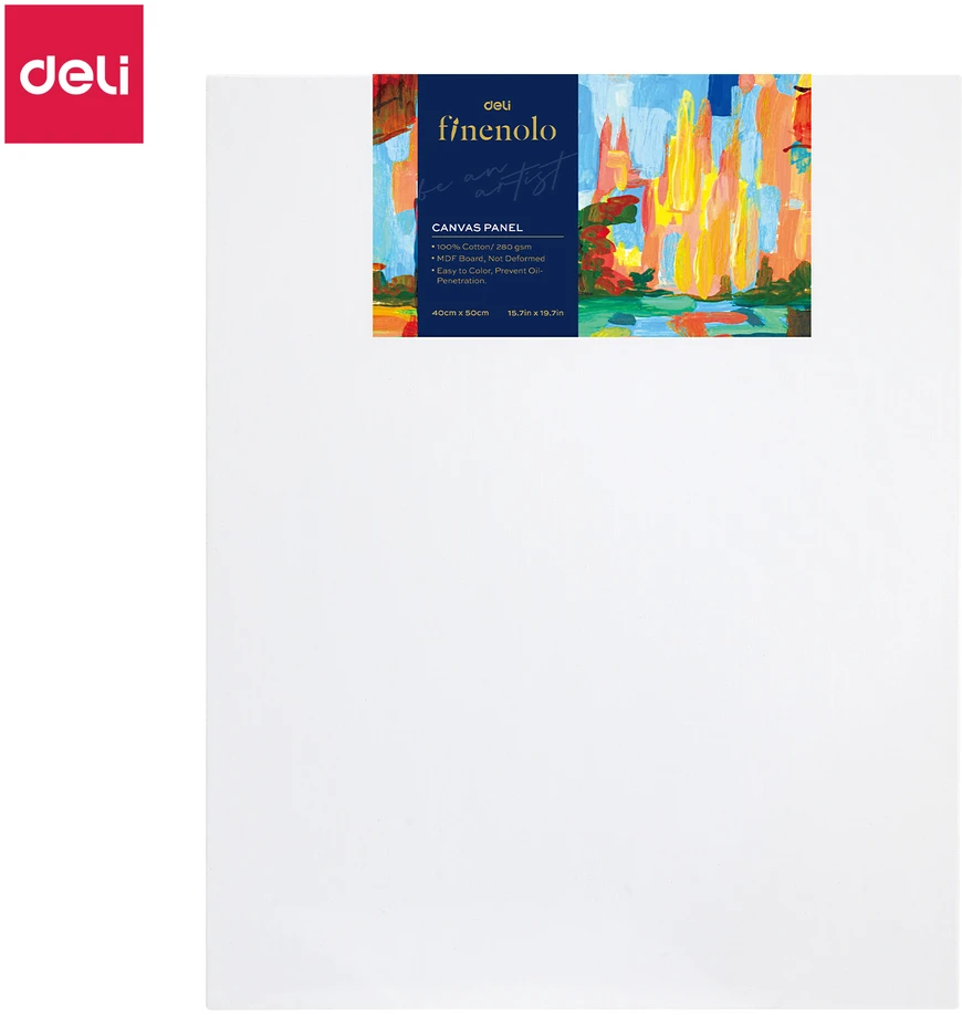 Deli Drobė Finenolo ant kartono,40x50cm,280 g/m2,smulkaus pluošto,100 % medvilnė