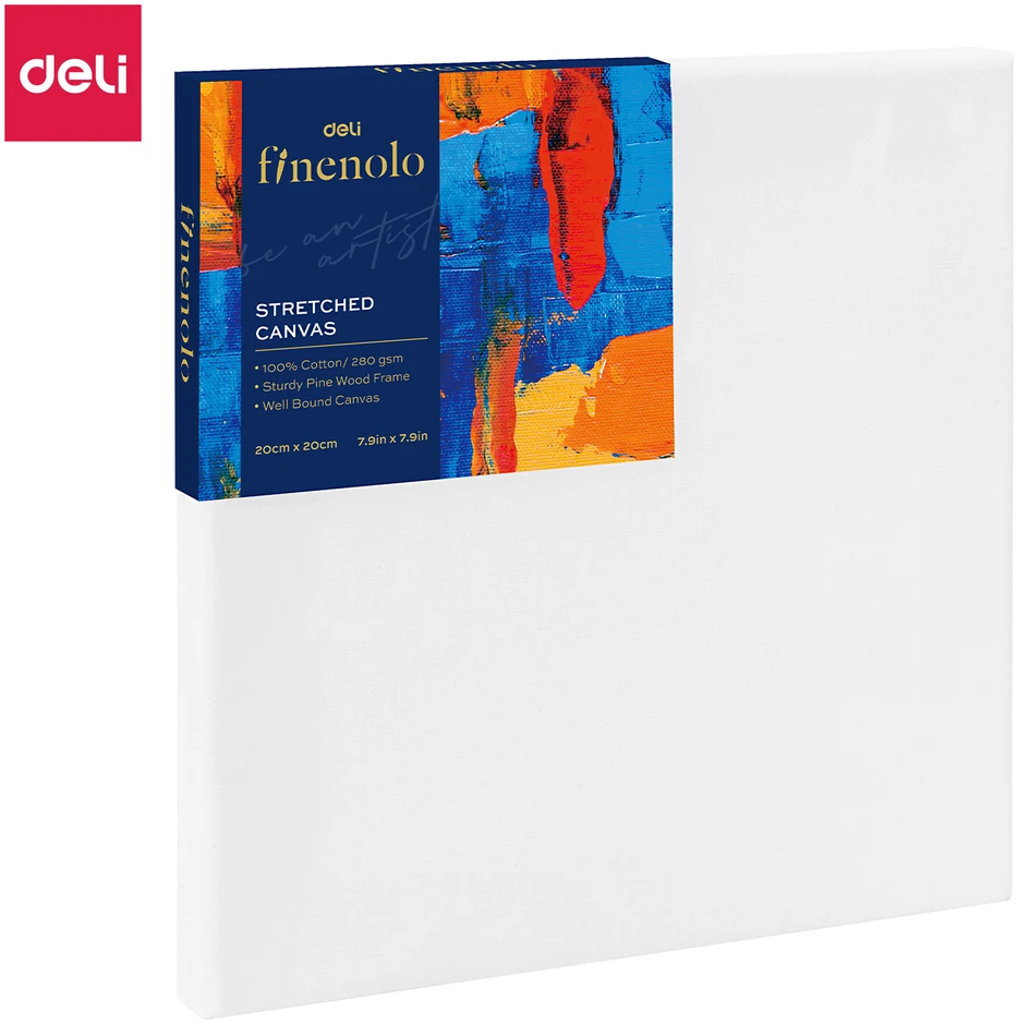 Deli Drobė Finenolo ant rėmo,20x20cm,280 g/m2,smulkaus pluošto, 100 % medvilnė