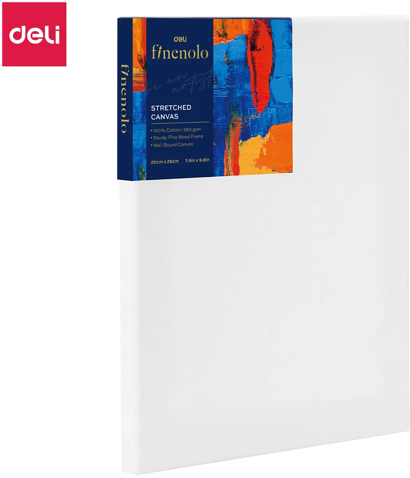 Deli Drobė Finenolo ant rėmo,20x25cm, 280 g/m2,smulkaus pluošto, 100 % medvilnė