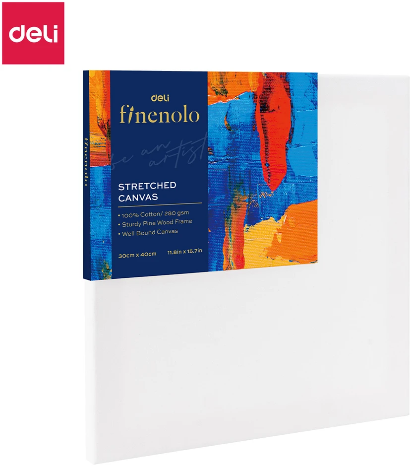 Deli Drobė Finenolo ant rėmo,30x40cm,280 g/m2, smulkaus pluošto,100 % medvilnė