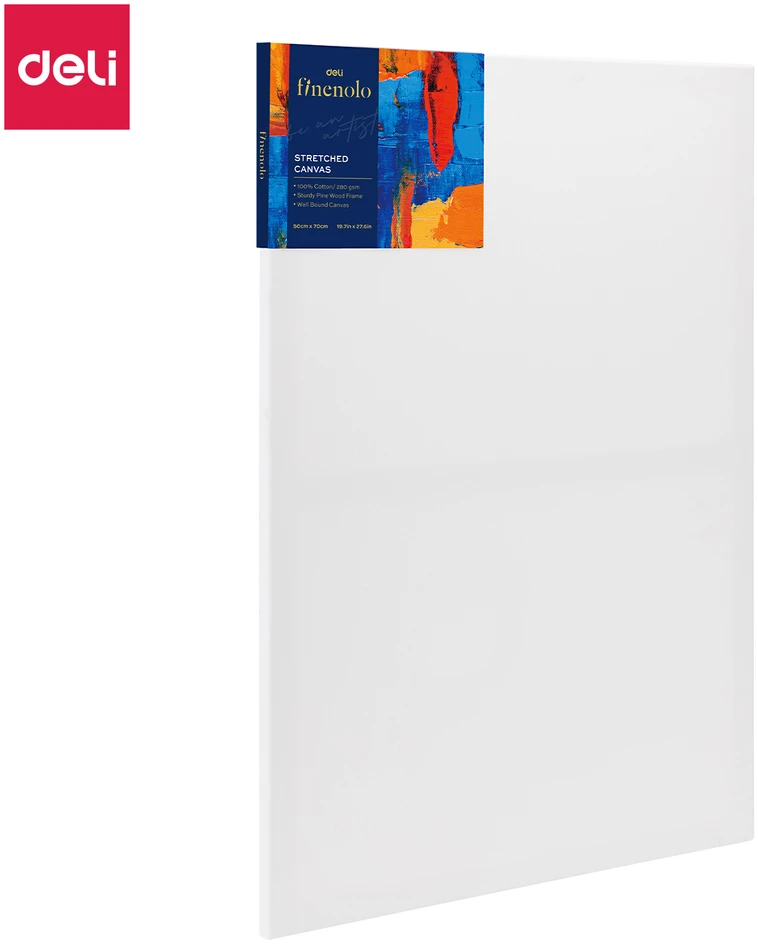 Deli Drobė Finenolo ant rėmo,50x70cm,280 g/m2,smulkaus pluošto,100 % medvilnė