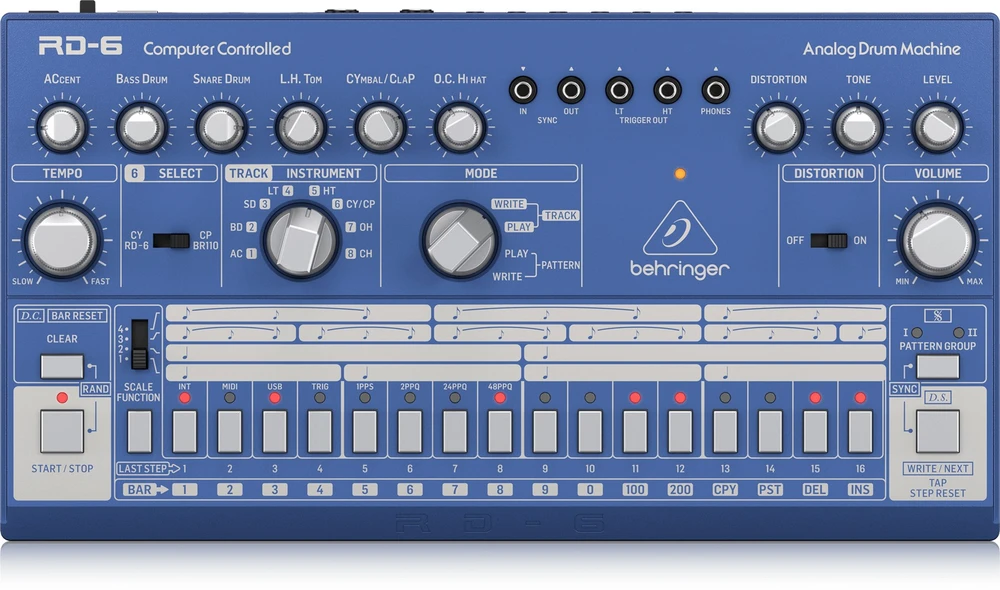 Behringer RD-6-BU ritmo/būgnų mašina