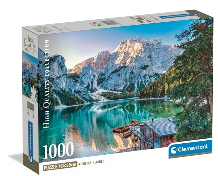 Clementoni Dėlionė 1000 vnt. - Smaragdinis Braies ežeras