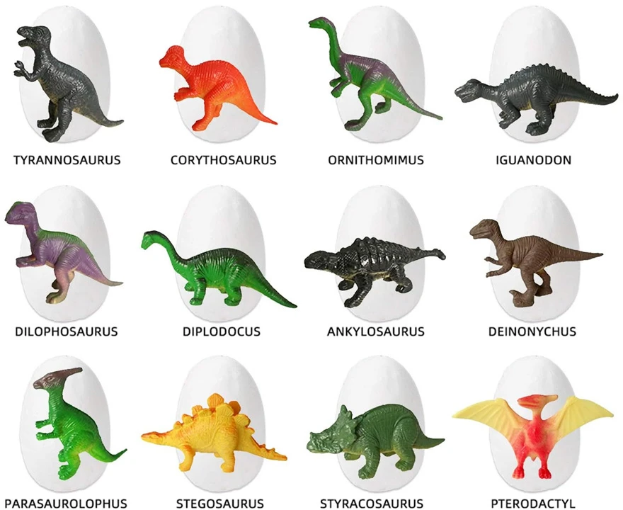 Jokomisiada Archeologijos rinkinys 12 didelių kiaušinių + kortelės "Atrask dinozaurų pasaulį" ZA4999