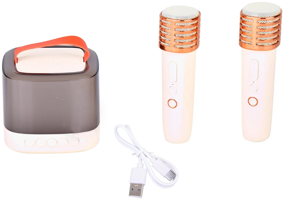 Jokomisiada „Bluetooth“ garso kalba + belaidis mikrofonas x2 KARAOKE rinkinys IN0178