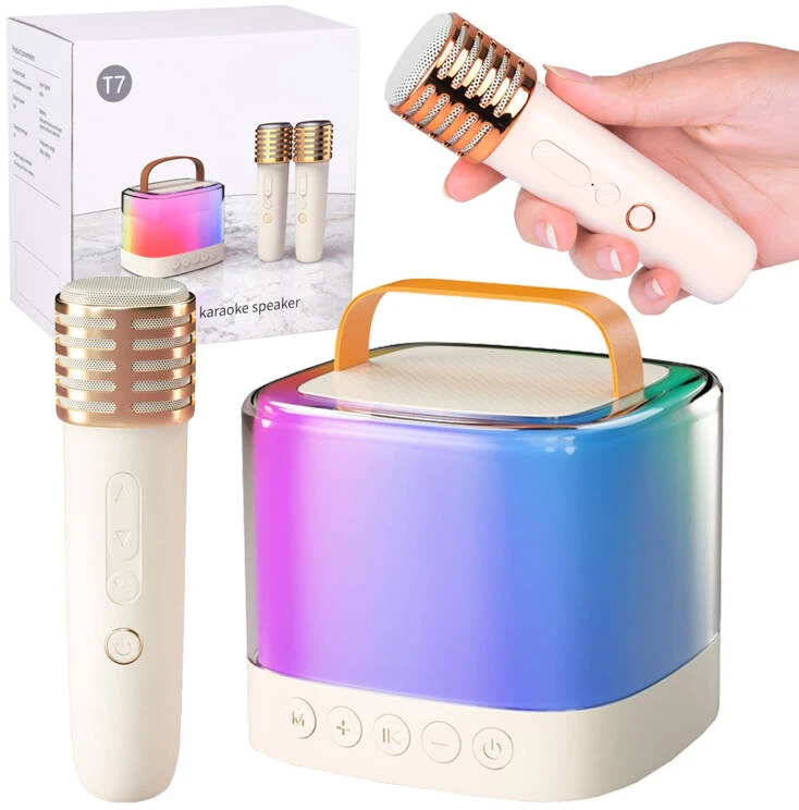 Jokomisiada „Bluetooth“ garso kalba + belaidis mikrofonas x2 KARAOKE rinkinys IN0178