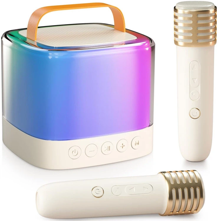 Jokomisiada „Bluetooth“ garso kalba + belaidis mikrofonas x2 KARAOKE rinkinys IN0178