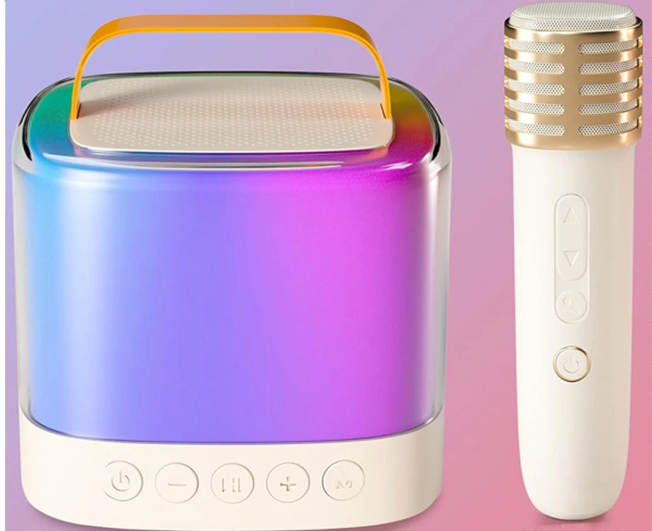 Jokomisiada „Bluetooth“ garso kalba + belaidis mikrofonas x2 KARAOKE rinkinys IN0178