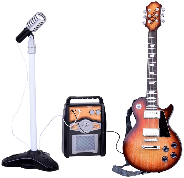 Jokomisiada Elektrinė gitara su mikrofonu ir stiprintuvu vaikams karaoke IN0171