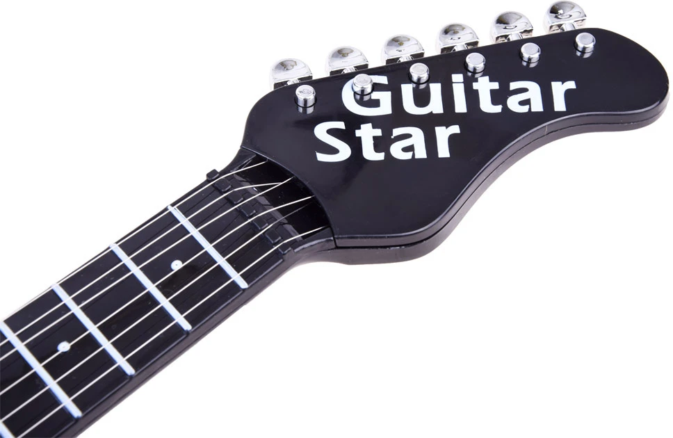 Jokomisiada Elektrinės gitaros žaislas vaikams melodijos šviesa + dirželis IN0169 JA