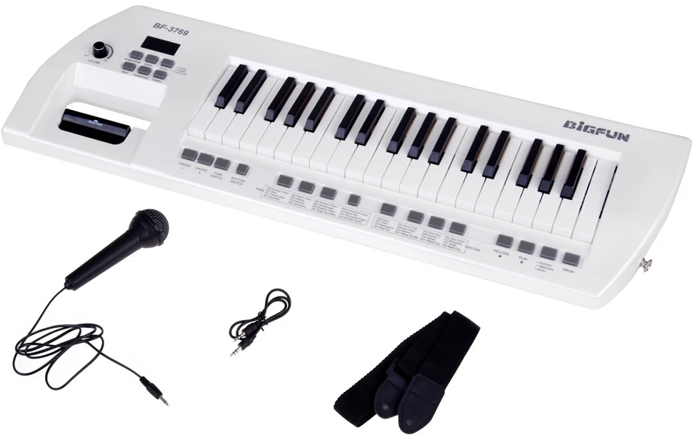 Jokomisiada Elektrinis pianinas plius mikrofonas, žaislinis instrumentas vaikams IN0173
