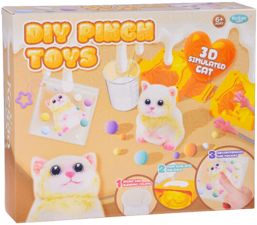 Jokomisiada Creative kit series: DIY CATS SLOOMER - anti-stress keychain ZA5983
