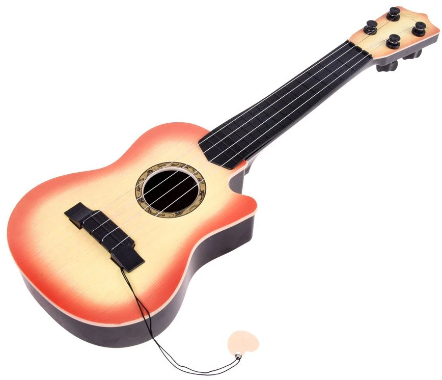 Jokomisiada Maža 4 stygų gitara vaikams, plunksninė IN0120