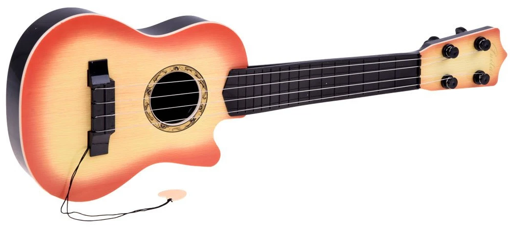 Jokomisiada Maža 4 stygų gitara vaikams, plunksninė IN0120