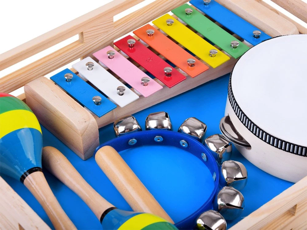 Jokomisiada Medinis instrumentų rinkinys 4in1 žaislas IN0134