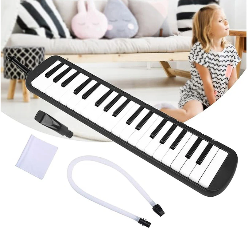 Jokomisiada Muzikos instrumentas Melodija Klaviatūros armonikos dėklas su dviem kandikliais IN0175