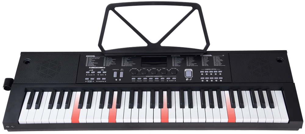 Jokomisiada Organ CLASSIC KEYBOARD 61-keys with a wood feel + microphone IN0184