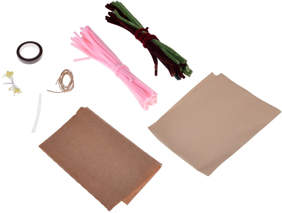 Jokomisiada DIY Creative Kit Make a Fabric Flower Bouquet JAPANESE CHERRY ZA5867