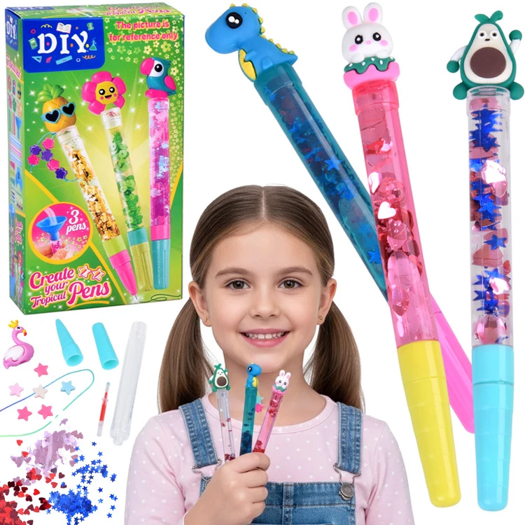 Jokomisiada DIY pen making kit 3 pcs mix Creative decorating ZA06146