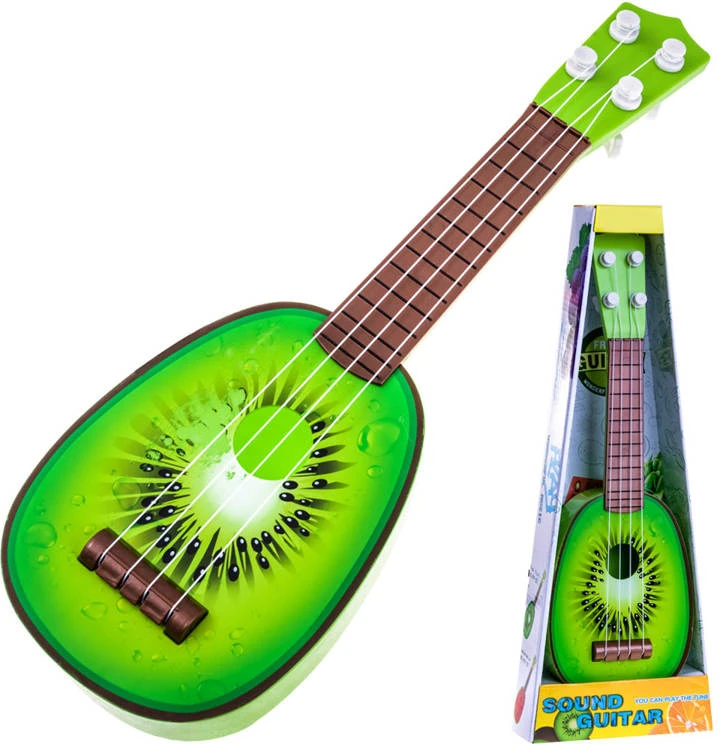 Jokomisiada vaisių gitara vaikams 37 cm IN0033 – ukulele KIWI