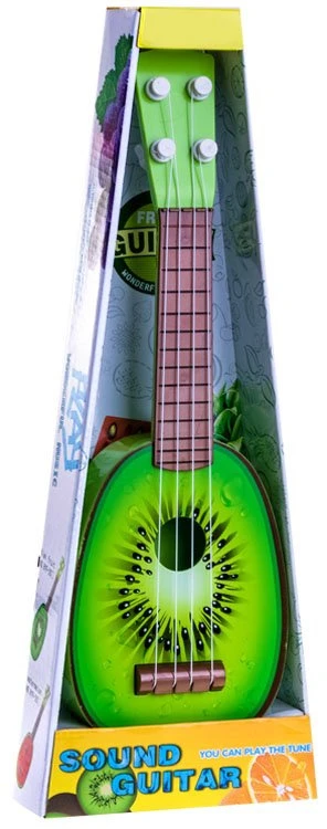 Jokomisiada vaisių gitara vaikams 37 cm IN0033 – ukulele KIWI